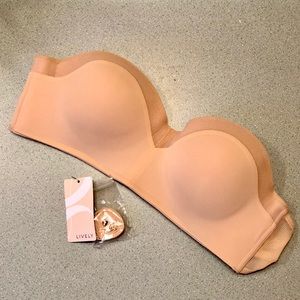 Lively No-Wire Strapless Bra, 36B. NWOT